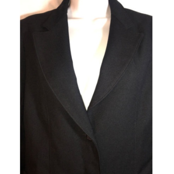 Donnkenny Blazer Size 9/10 Black Long Sleeve - Picture 3 of 4